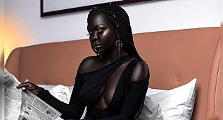 Zenci manken Nyakim Gatwech Guinness rekorlar kitabına girdi