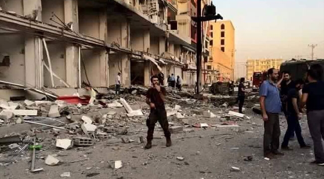 Kızıltepe’de patlama 1 şehit, 2 ölü 21 yaralı