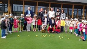 Öğrenciler golf oynadı