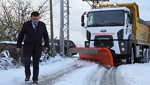 Atakum’da kar çalışması 