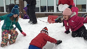 Okullar Samsun'da tatil kar etkili oldu 