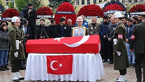 Samsun şehidi uğurladı 