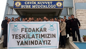 Samsun TÜGVA'dan emniyet mensuplarına destek