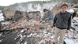 Yangında tüm birikimini kaybetti