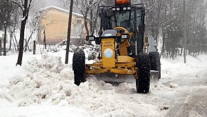 İlkadım'da karla mücadele 