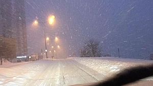 Samsun Ankara karayolunda kar engeli