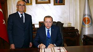 Başkan Yılmaz, Cumhurbaşkanı Erdoğan'ı ağırladı 