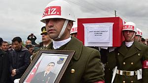 Bafra'da şehit son yolculuğuna uğurlandı