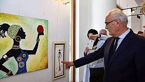 Hanımlardan mozaik sergisi