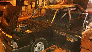 Samsun’da araç kundaklandı