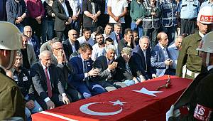 Samsun şehidini uğurladı