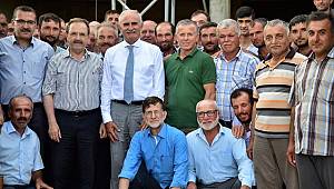 Başkan Yılmaz, baş tacı köylülerle 