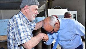 Başkan Yılmaz’dan ustaya ziyaret