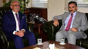 Başkan Yılmaz'dan vali Kaymak'a ziyaret 