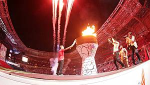 Samsun'da olimpiyatlara muhteşem açılış