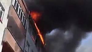 Ataşehir'de korkutan yangın
