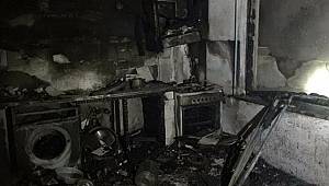 Doğalgaz bomba gibi patladı 