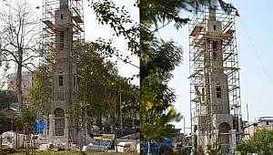 Tekkeköy’de nostalji parka saat kulesi