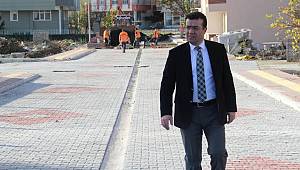 Yol çalışmalarına kışında devam 