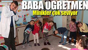 Anaokulunda bir baba öğretmen