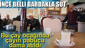 İnce belli bardakla süt 