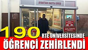 Rize'de üniversite öğrencileri yemekten zehirlendi 