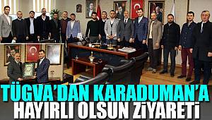 TÜGVA'dan Karaduman'a hayır olsun ziyareti