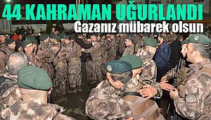 44 kahraman Afrin’e uğurlandı 