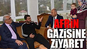 Afrin Gazisine Başkan yılmaz'dan ziyaret