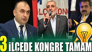 AK Parti'de 3 ilçede kongre tamamlandı