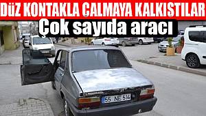 Bafra'da düz kontakla hırsızlık girişimi