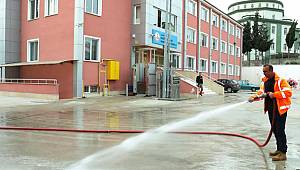 İlkadım'da okul temizliği