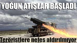 Terör hedeflerine yoğun atış 