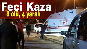 Bayburt iki araç çukura düştü 8 ölü