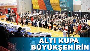 Büyükşehir altı kupa kazandı 