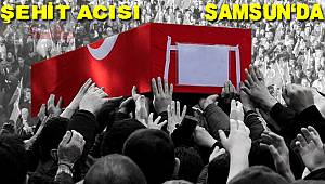 Samsun Salıpazarı'da şehit acısı 