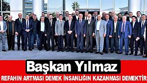 Başkan Yılmaz'dan üretim vurgusu