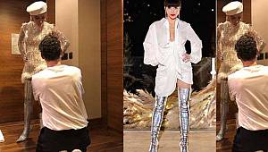 Gülşen, sunucunun çorabını çek sözüne fena sinirlendi 