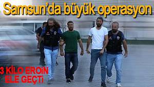 Otomobilde 3 kilo eroin ele geçti 