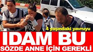 4 yaşındaki oğlunu boğarak öldürdü