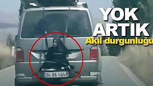 Minibüsün arkasına kadını bağlayıp öyle yolda gittiler