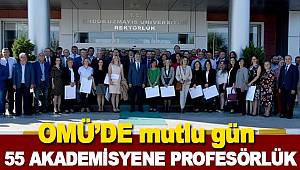 55 akademisyen profesörlük unvanını aldı 