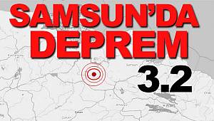 Samsun'da deprem merkez Vezirköprü