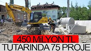 450 milyon TL'lik proje devam ediyor