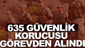 Güvenlik korucuları görevden alındı 