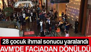 Samsun AVM'de yürüyen merdiven kazası 28 çocuk yaralandı 
