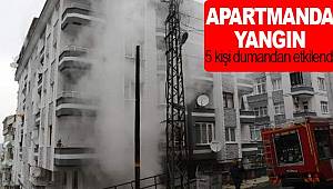 Apartmanda yangın korkuttu
