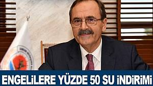 Engellilere yüzde 50 su indirimi