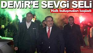 Mustafa Demir, halk buluşmalarında 