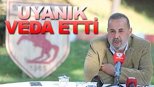 Samsunspor'da İsmail Uyanık veda etti 